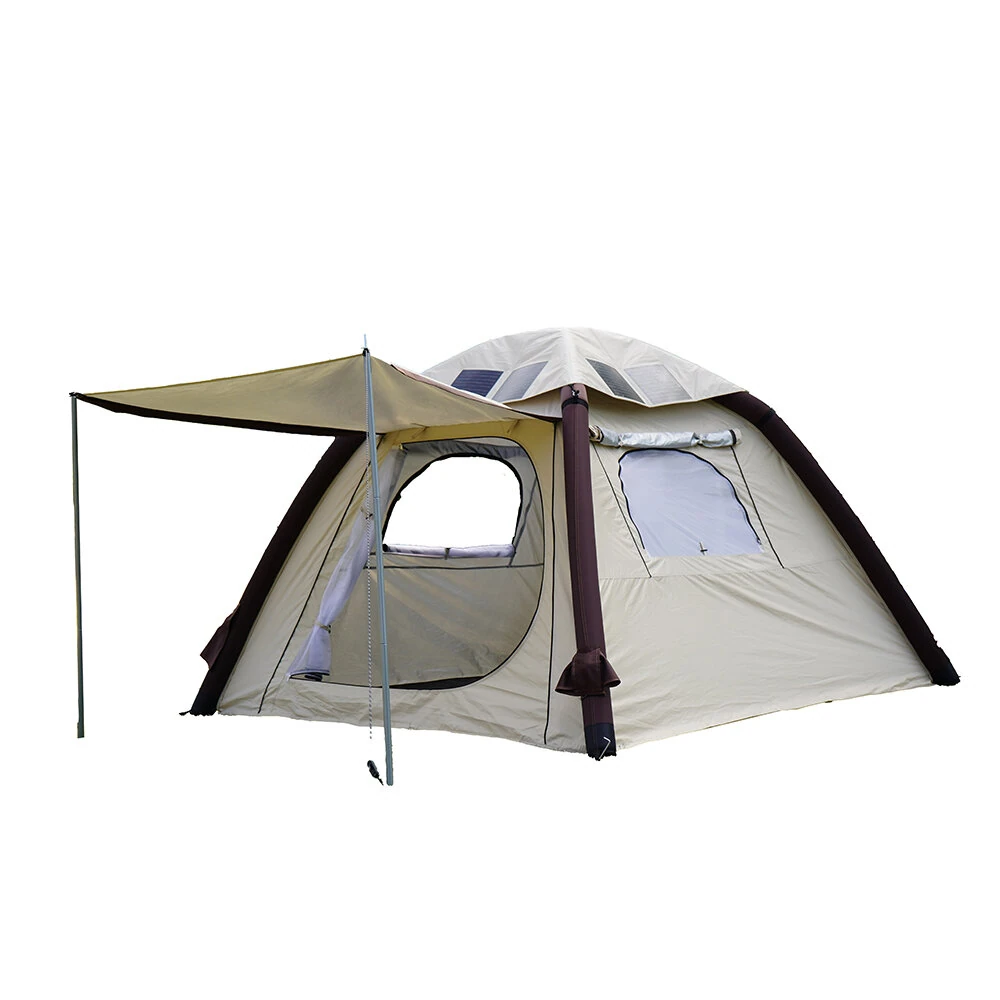 IPRee Solar Powered Tent Inflatable Tent Outdoor Thickened Rainproof Folding Quick Automatic Opening Camping Tent Travel Supplies (image for) IPRee Solar Powered Tent Inflatable Tent Outdoor Thickened Rainproof Folding Quick Automatic Opening Camping Tent Travel Supplies